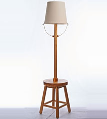 Modern Style Wooden Floor Lamp with four Legs