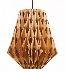 Honeycomb shape modern style wood pendant lamp