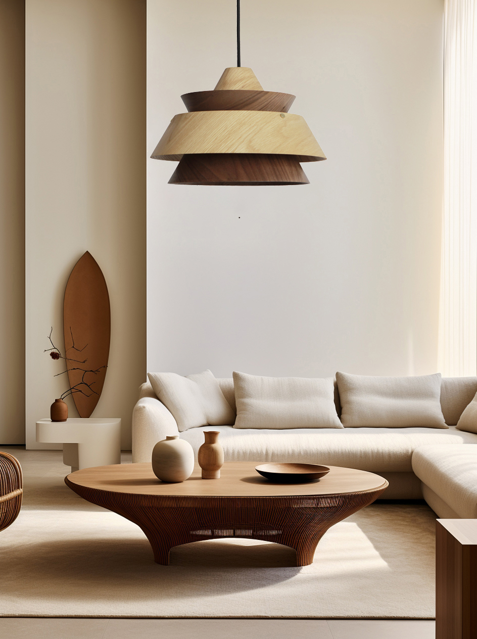 Wooden Four Phase Conical Shades - Image 3